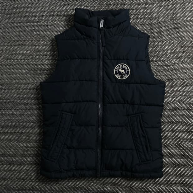 아베크롬비 y2k 크롭 빈티지 다운 베스트o 4150