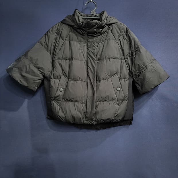 지스튜디오 구스다운 7부 패딩