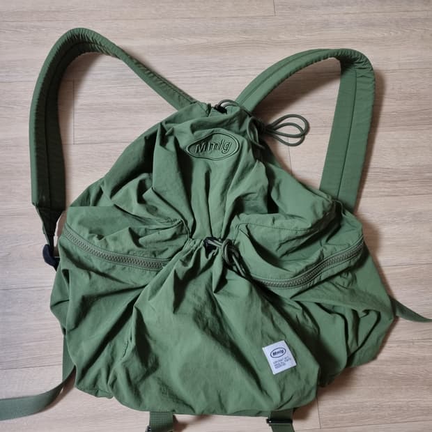 Mmlg 럭색 드로우스트링 백팩 카키