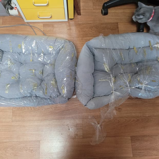 크리제이 애묘방석 2개 그레이