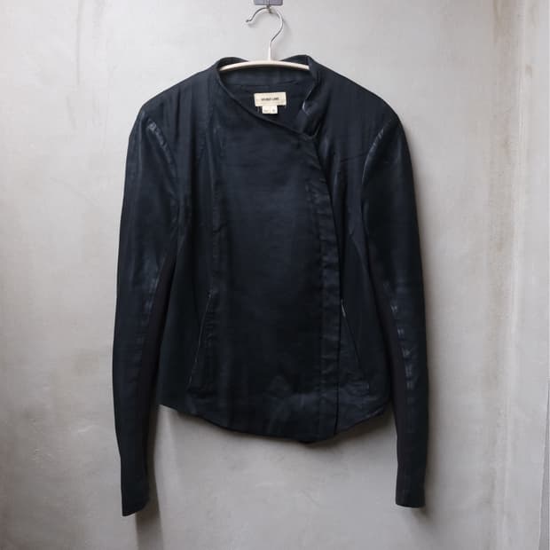 Helmut lang 레더 모토 자켓 s
