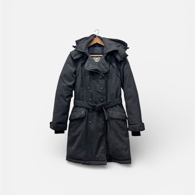 노비스 튤라 스틸그레이 다운 벨티드 패딩 xs