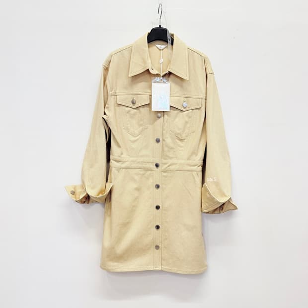 새상품 Le 르 버터옐로 면데님 원피스