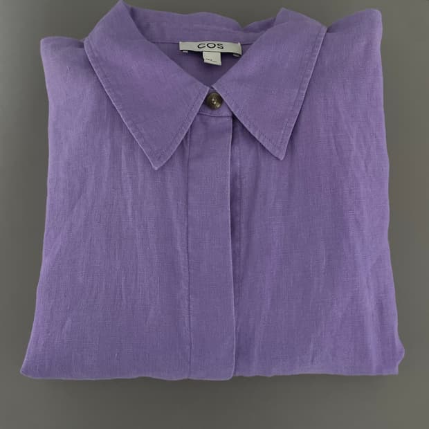 Cos Relaxed Linen Shirt Dress M