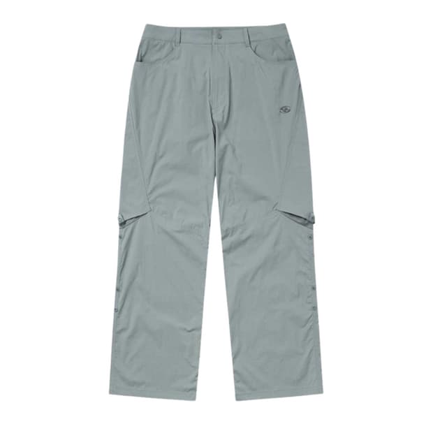 산산기어 스냅 스트래치 팬츠 그린 그레이 - 24SS