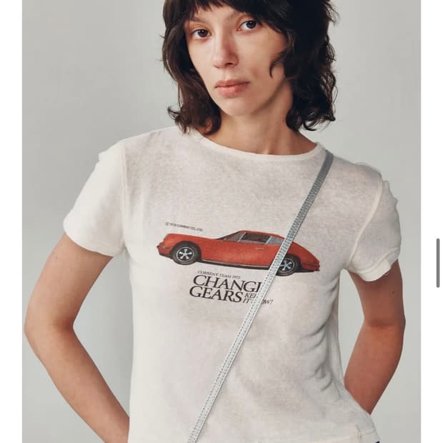 current car short sleeve tee (cream)