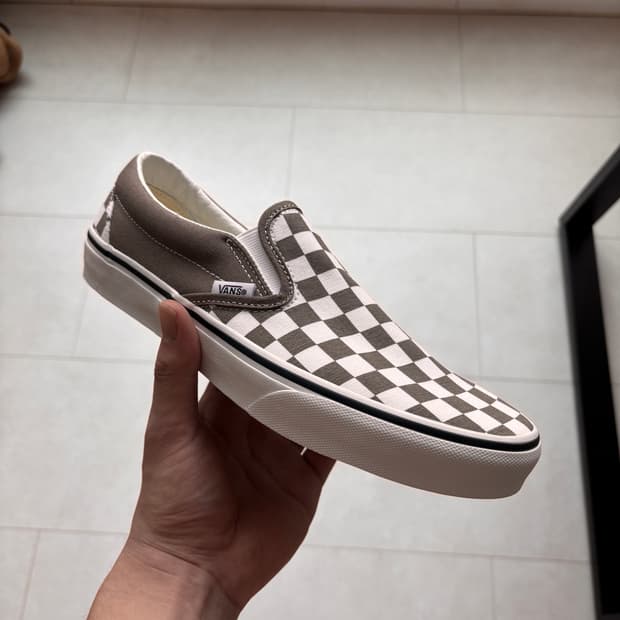 반스 클래식 슬립온 체커보드 월넛