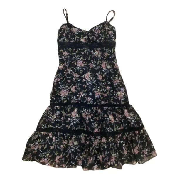 빈티지 플라워 나시 원피스 백예린st