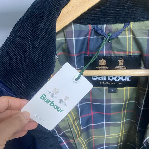 바버 리스테일 퀼팅자켓 s-국네100