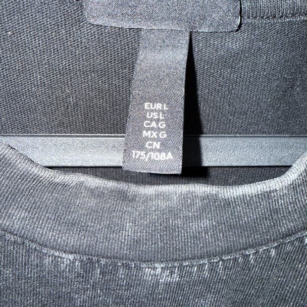 H&M 루즈핏 프린트 티셔츠