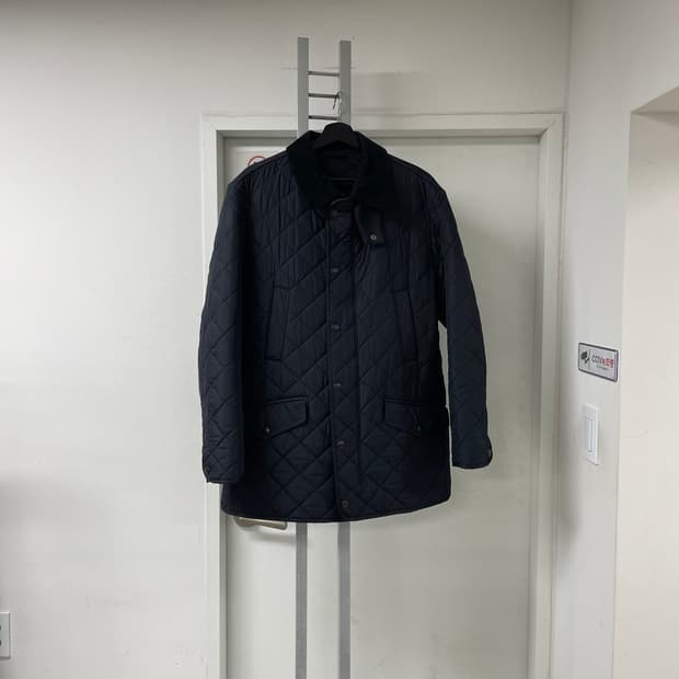 바버 퀄팅 자켓 네이비 L