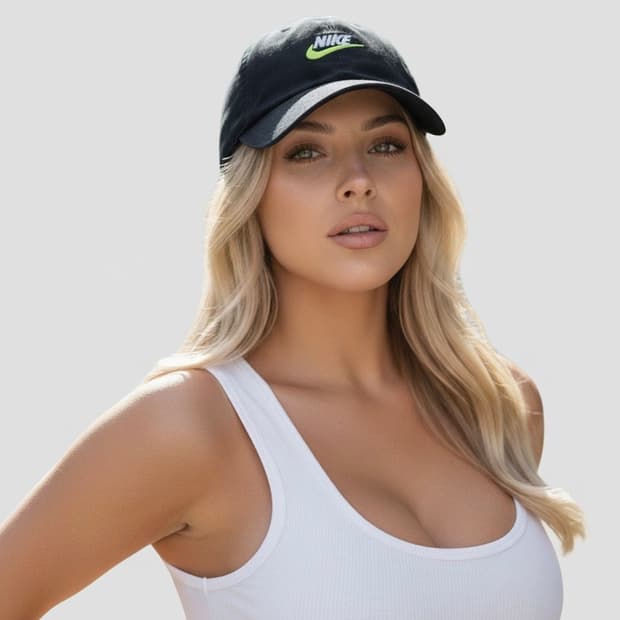 NIKE 나이키 헤리티지86 퓨추라 초레어 형광노랑 스우시 볼캡 모자