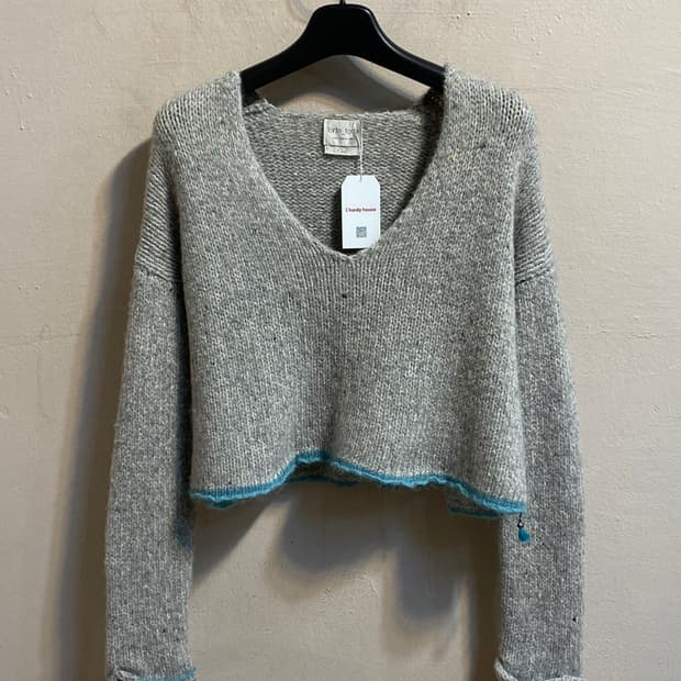 포르테 포르테 크롭 니트