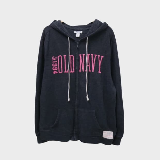 올드 네이비 로고 자수 후드 집업 61480