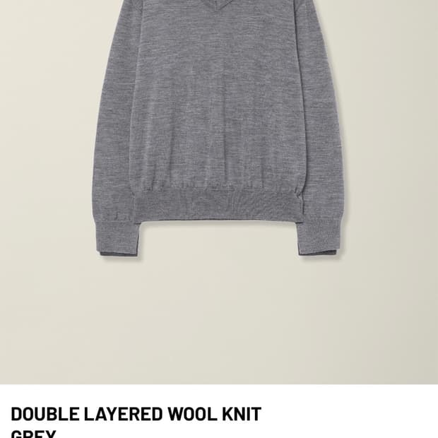 (구매) EE 누마레 더블 레이어드 니트 L 