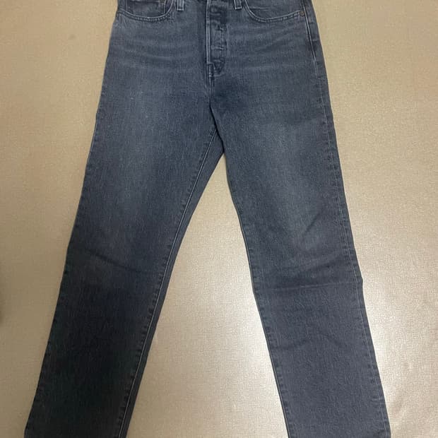 리바이스 여성 흑청데님팬츠