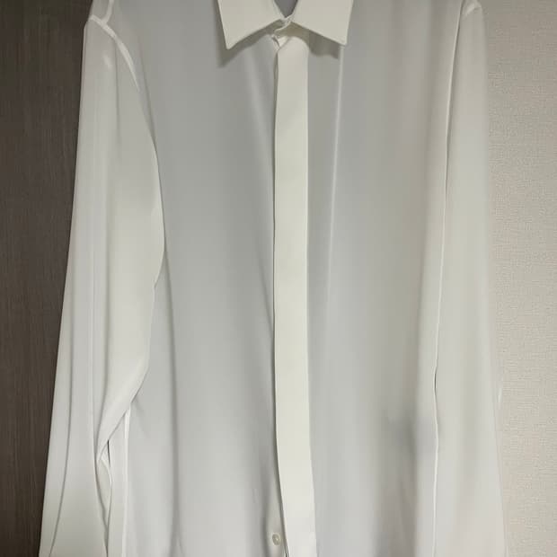 디올 반투명 화이트 셔츠