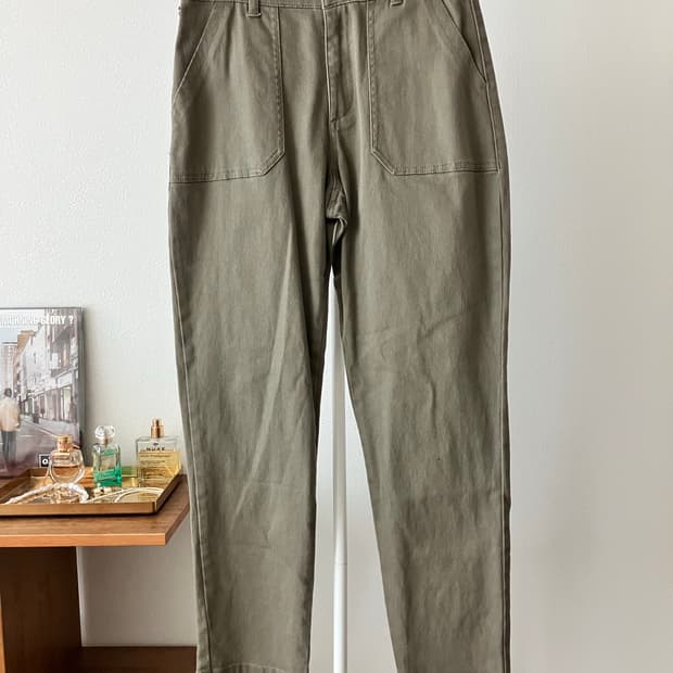 BENSIMON 벤시몽 카키 와이드팬츠 28인치