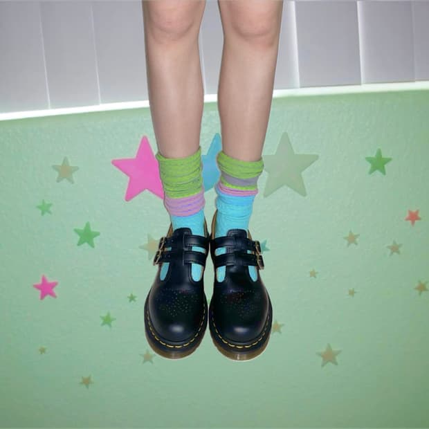 Jacquard over the knee socks 자카드 니삭스