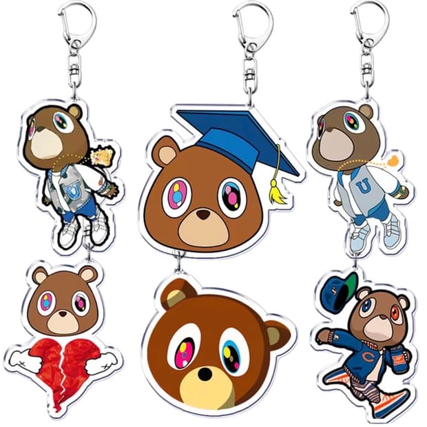 칸예 곰돌이 아크릴 인형 키링