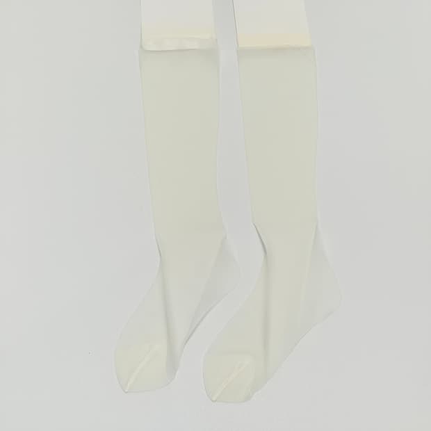 아이보리 시스루 니하이스타킹