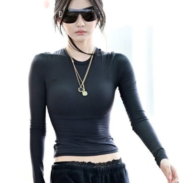 스킴스 닝닝 탑 xs