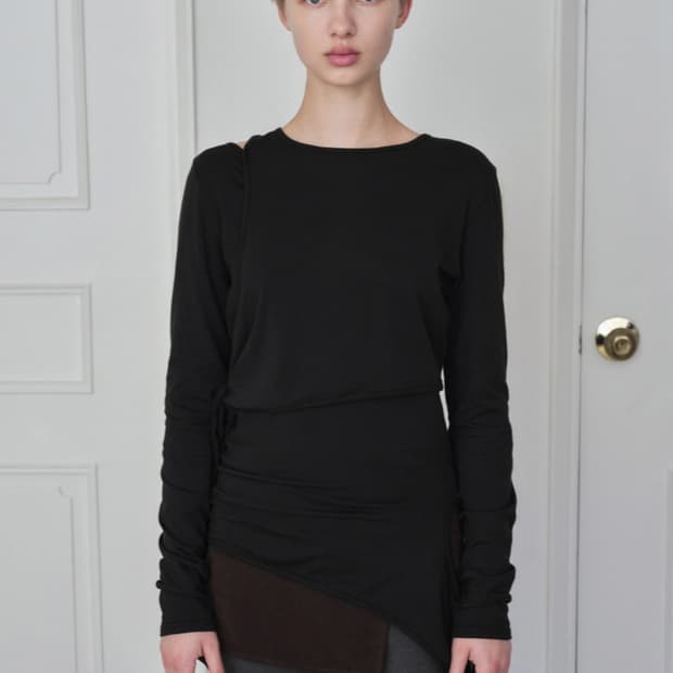 시메트릭퍼센트 레이어드 롱슬리브 (symmetric percent)