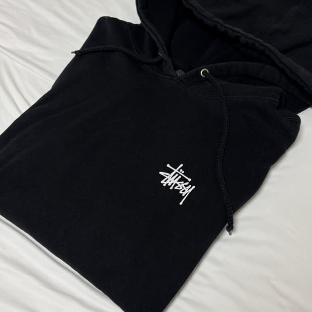 스투시 후드 블랙 M 