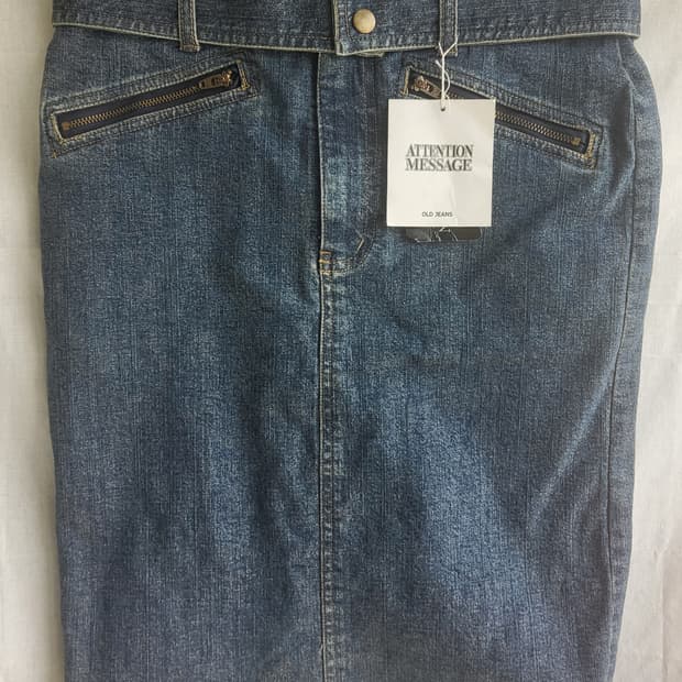 여성 데님 스커트 미사용 허리단면 35