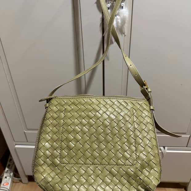 Madewell 보테가스타일 연두 숄더백 크로스백