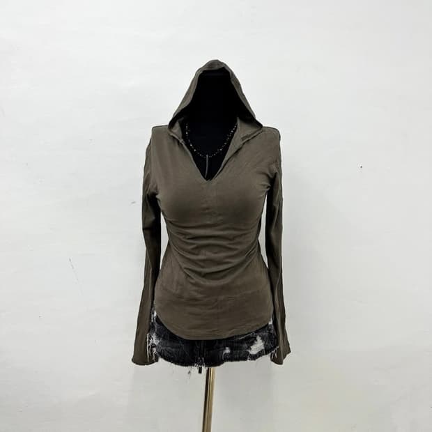 Grunge nomad layered hoodie