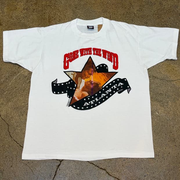 Made in USA 빈티지 싱글스티치 바람과 함께 사라지다 반팔티