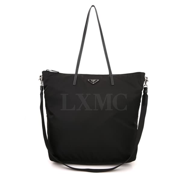 프라다 블랙 리나일론 삼각 로고 숄더백 1BG189