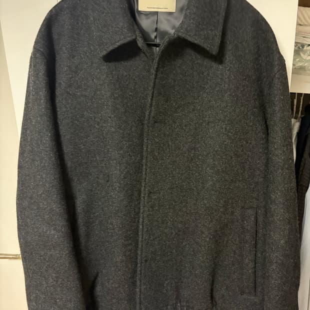 [3]포터리 멜튼 울 블루종 멜란지 그레이