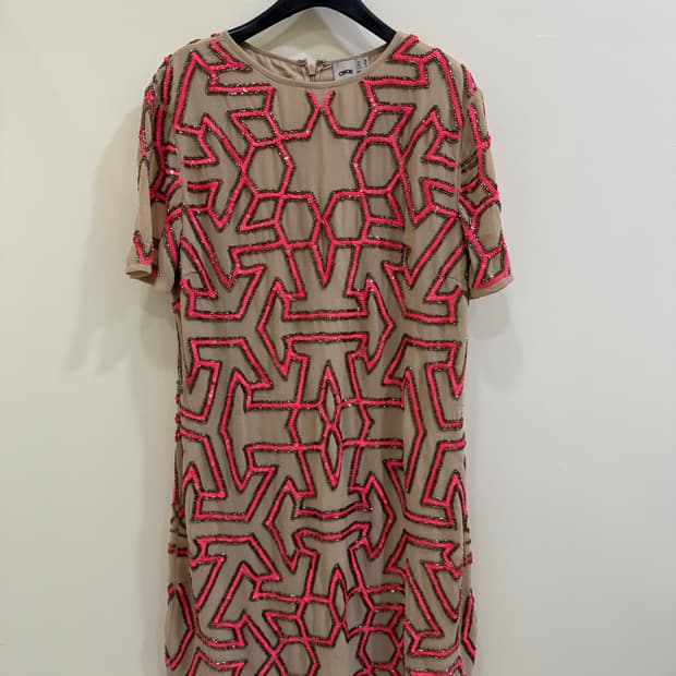 아소스 asos 비즈 원피스 정품