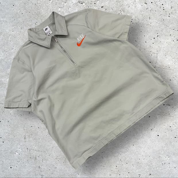 [2XL] 나이키 하프집업 스우시 반팔 티셔츠 B729