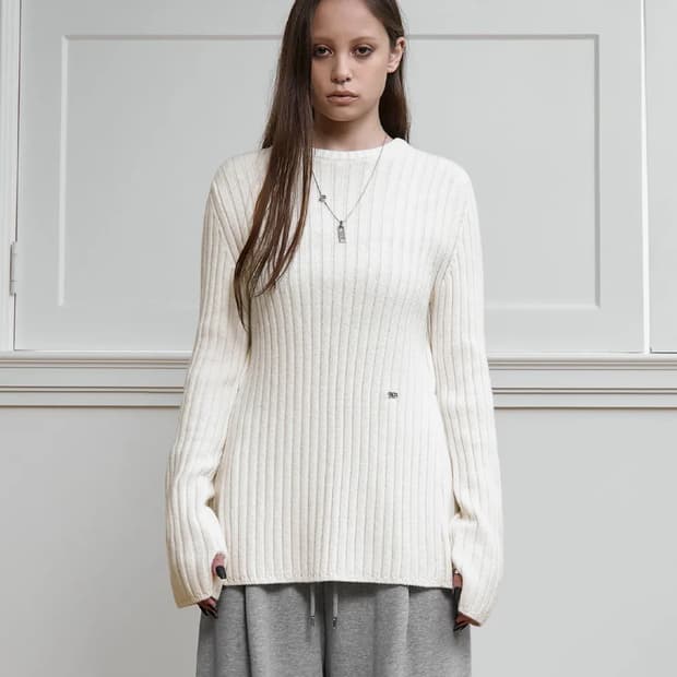 Backless Knit Pullover [ Ivory ]