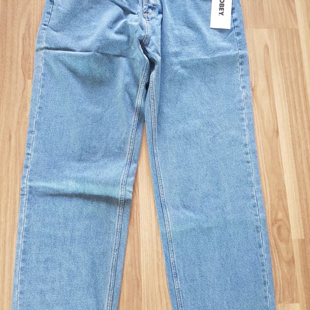  Obey HARDWORK denim light 인디고 142010077