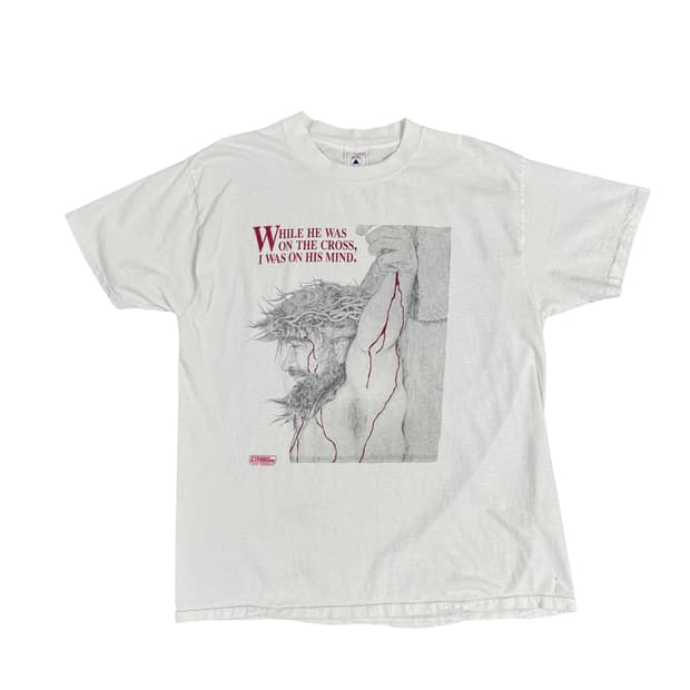 빈티지 90s Jesus on the cross 지저스 티셔츠