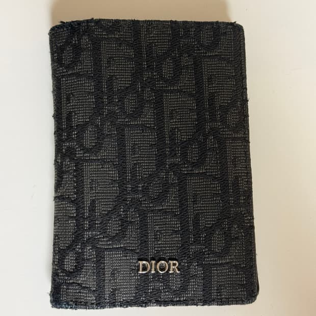 디올 오블리크 카드지갑 블랙