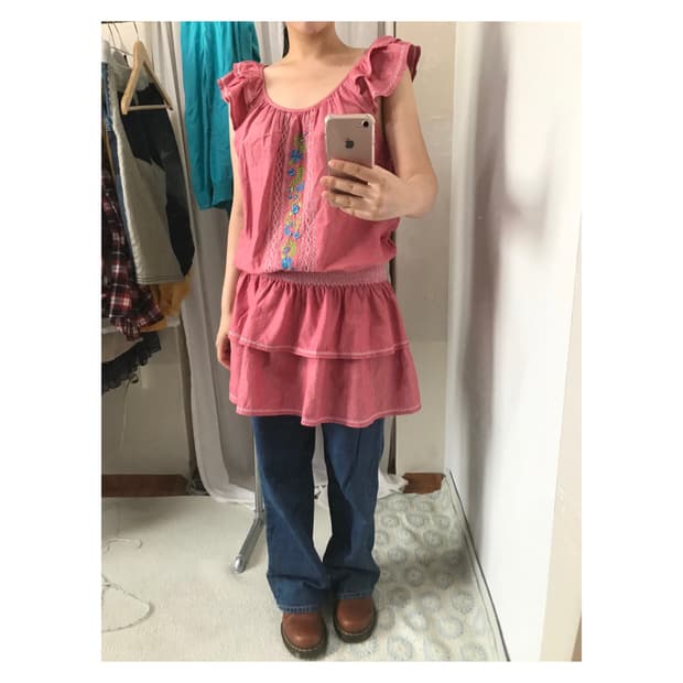Roxy hagumi banding pintuck dress