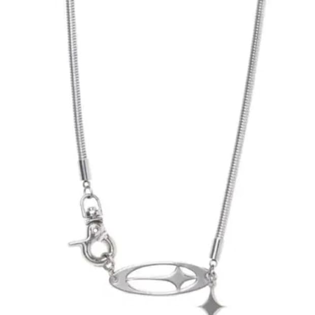 세이지가세이지 sunlight symbol 실버 목걸이 스트릿