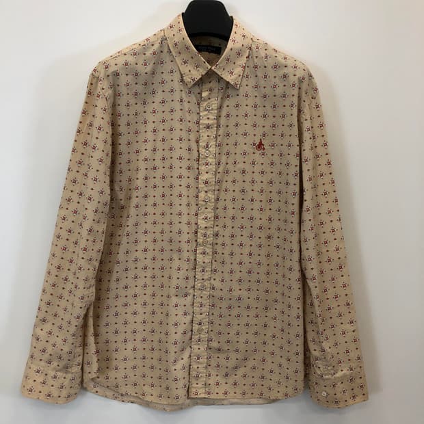 빈폴 자수로고 패턴셔츠 105 사이즈