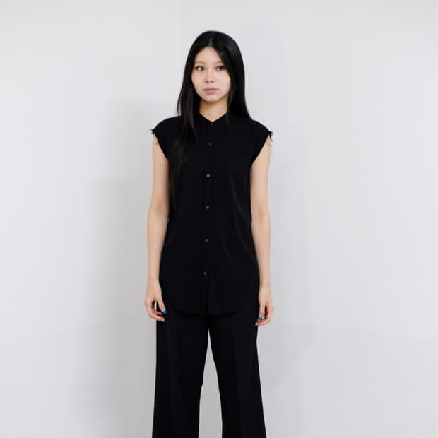 Helmut Lang Sleeveless Button Top