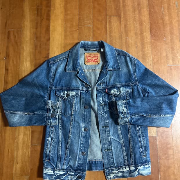 LEVIS 72334 type3 워싱 리바이스 중청 데님 자켓