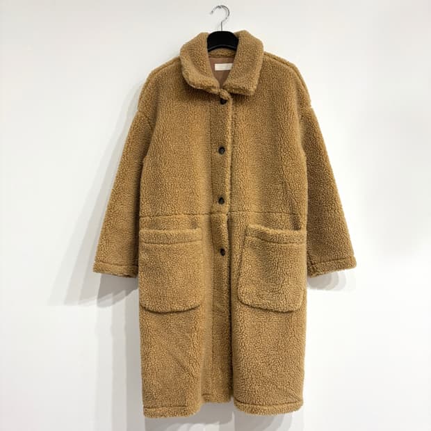 안감 무스탕 뽀글이 롱 코트자켓