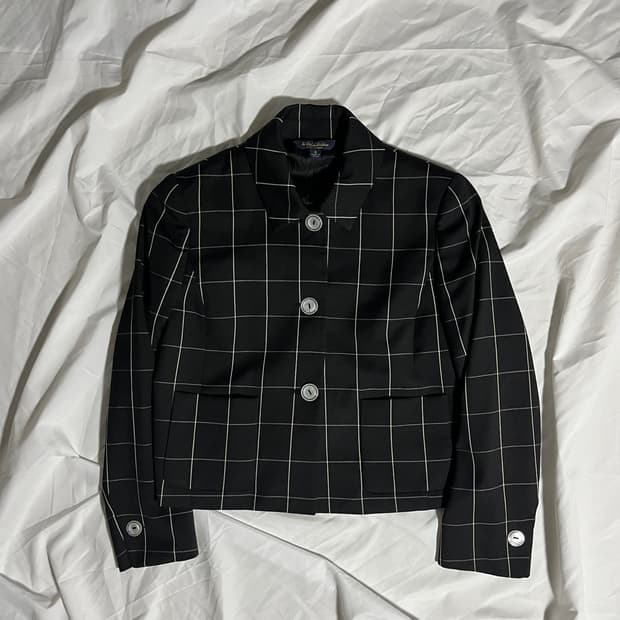Brooks Brothers . 체크 블레이저