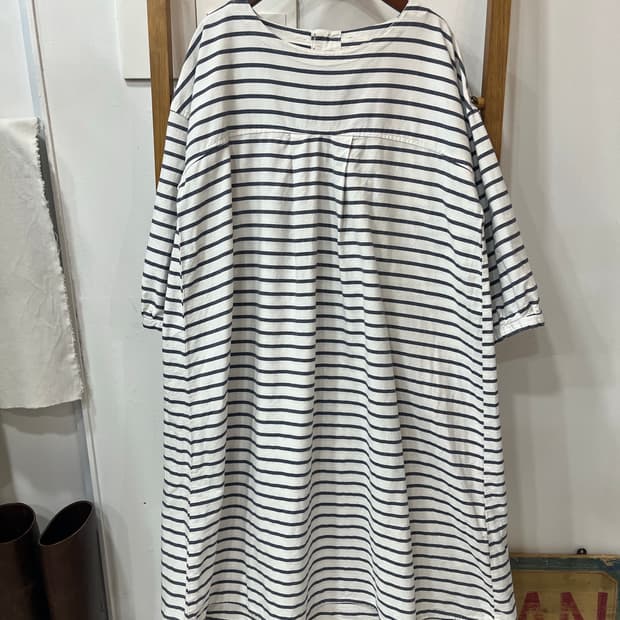 모리걸 무드 스트라이프 코튼 원피스