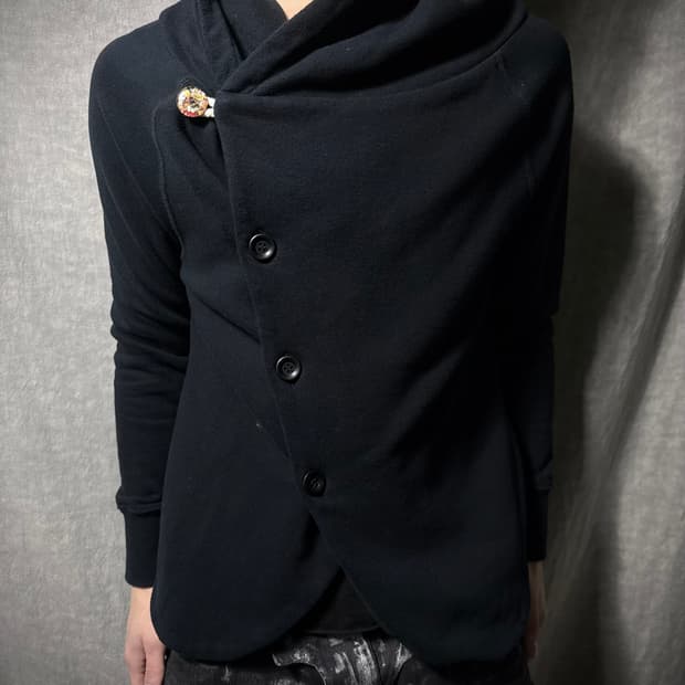 Rehacer Asymmetric High Hooded Jacket