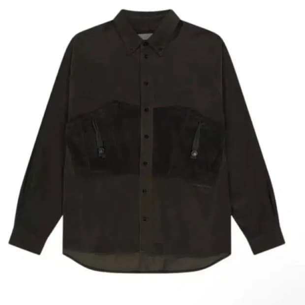 산산기어 코듀로이 스트링 포켓 셔츠 카키 판매